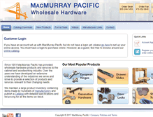 Tablet Screenshot of macmurraypacific.com